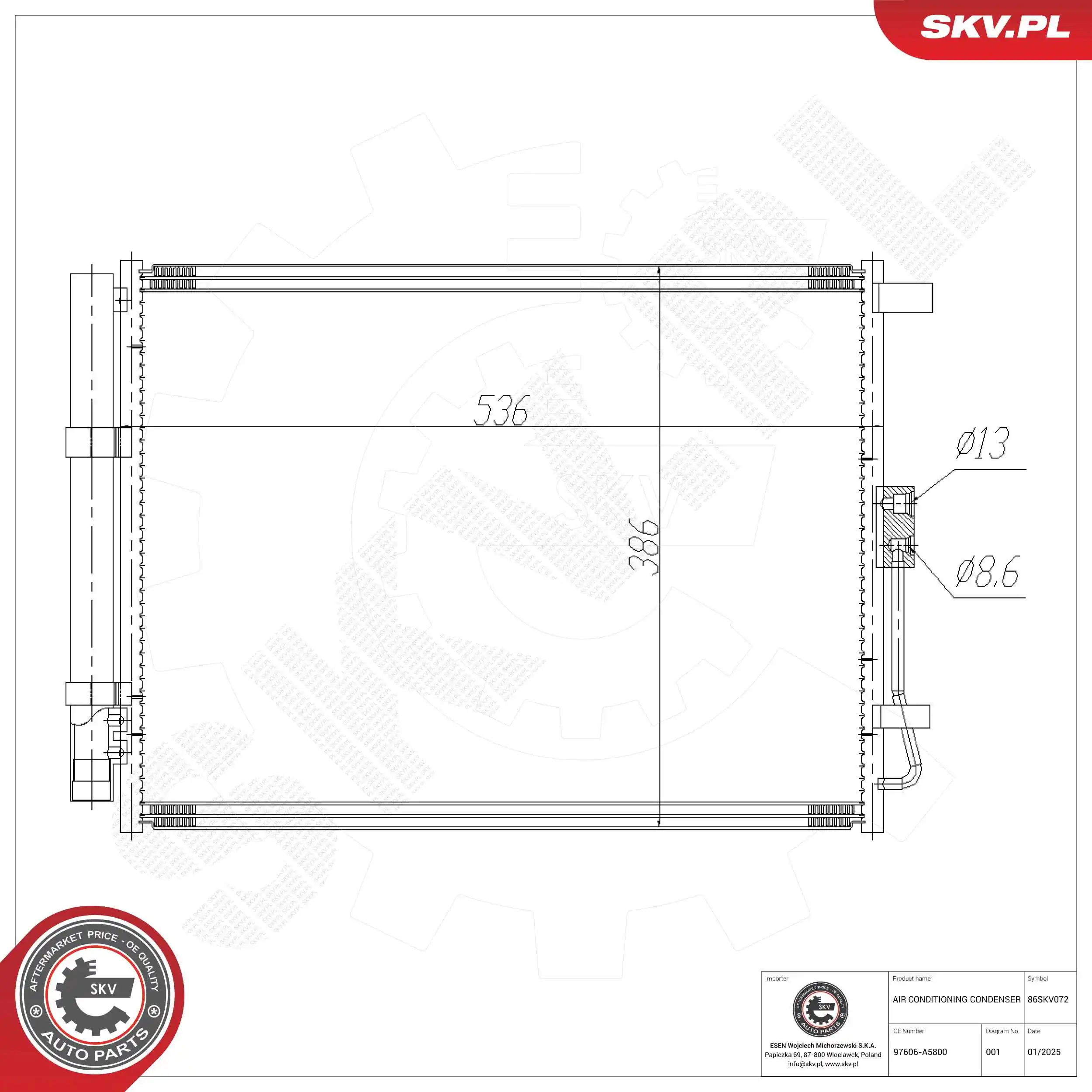 Condenser, air conditioning